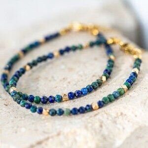 Bracelets Bundle of 2 Phoenix Turquoise Beaded Bracelets Stacking Bracelets